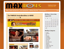Tablet Screenshot of maxboys.com